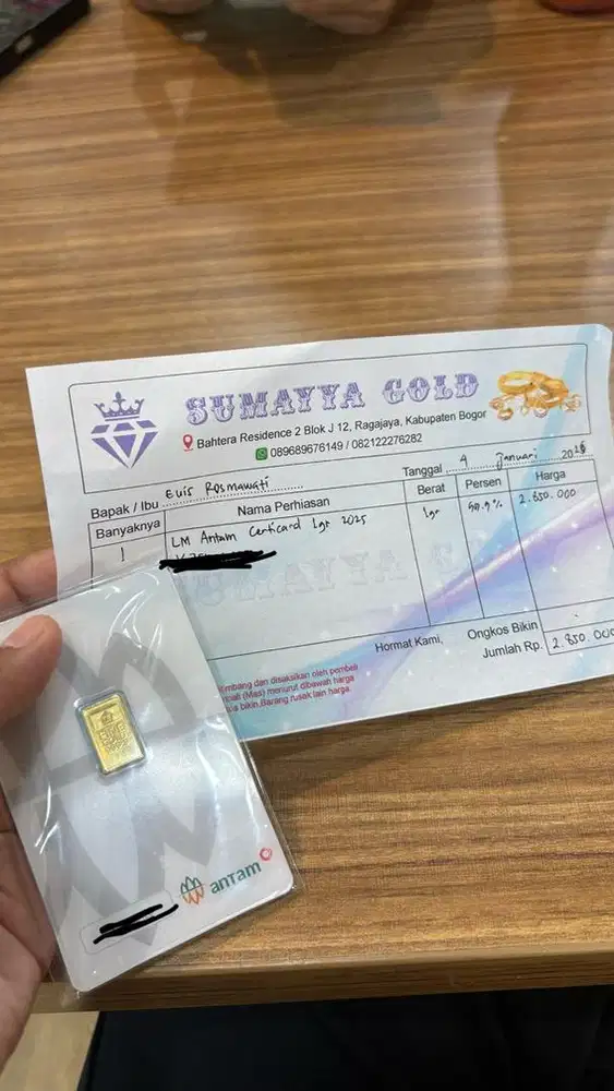 Antam 1gram 2025
