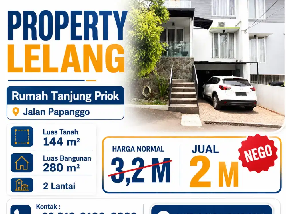 Rumah Lelang Cilandak Timur 144 m² — Harga 2 M, Selisih Besar dari Pembanding!