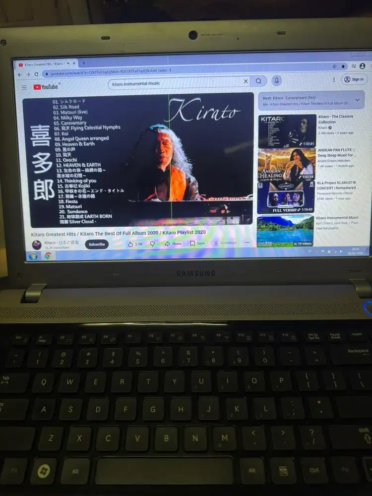 laptop samsung ram 4gb ddr3 hardis 500gb.