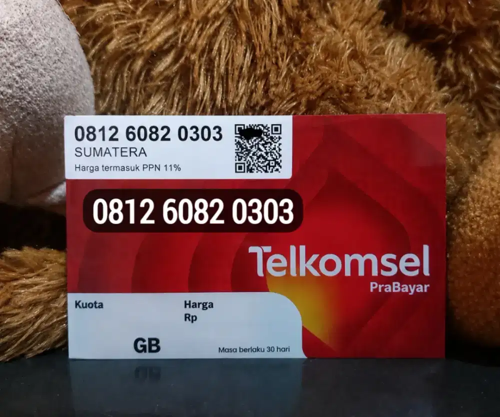 Kartu Telkomsel Nomor Cantik Rapi Seri 081260 Kuota 3 GB