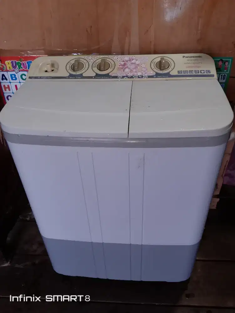 Mesin cuci panasonic 8kg siap pakai