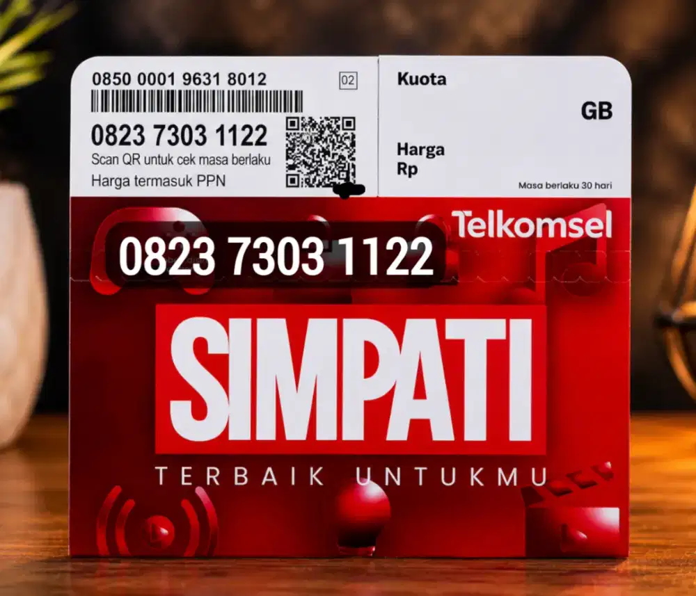 Kartu Telkomsel Nomor Cantik Rapi Kuota 3 GB
