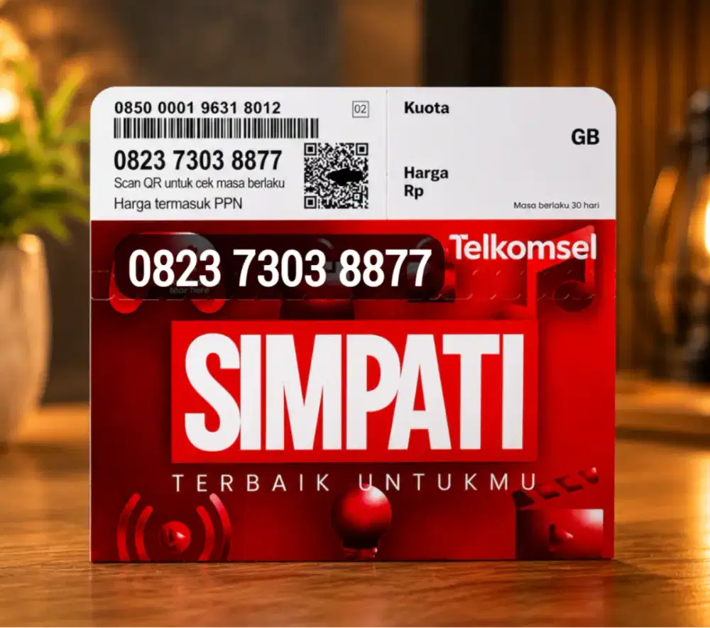 Kartu Telkomsel Nomor Cantik Rapi Murah Kuota 3 GB