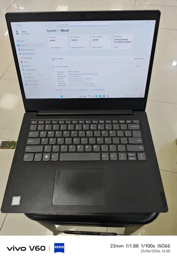 Lenovo 81mu Celeron 4205U 4/256 NETT