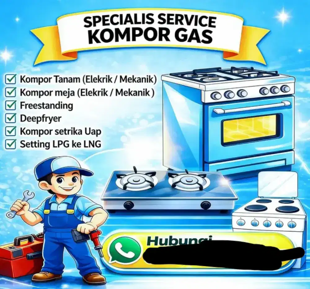 Jasa service kompor gas
