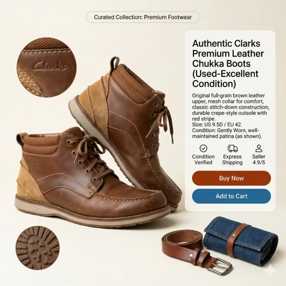 SEPATU BEKAS  CLARKS
