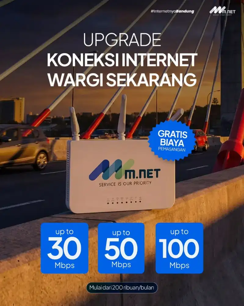 Wifi Internet Mnet Gratis Baiaya Pemasangan