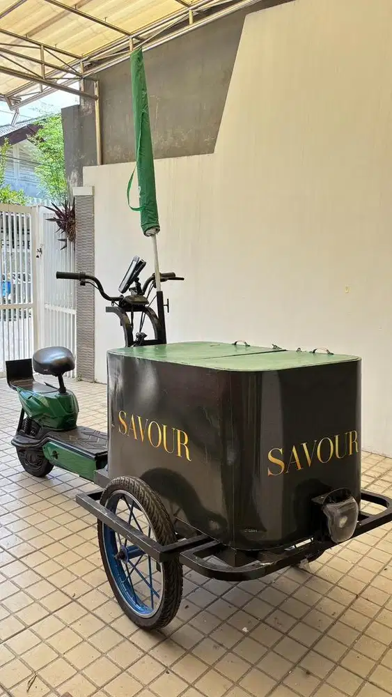 Sepeda gerobak listrik