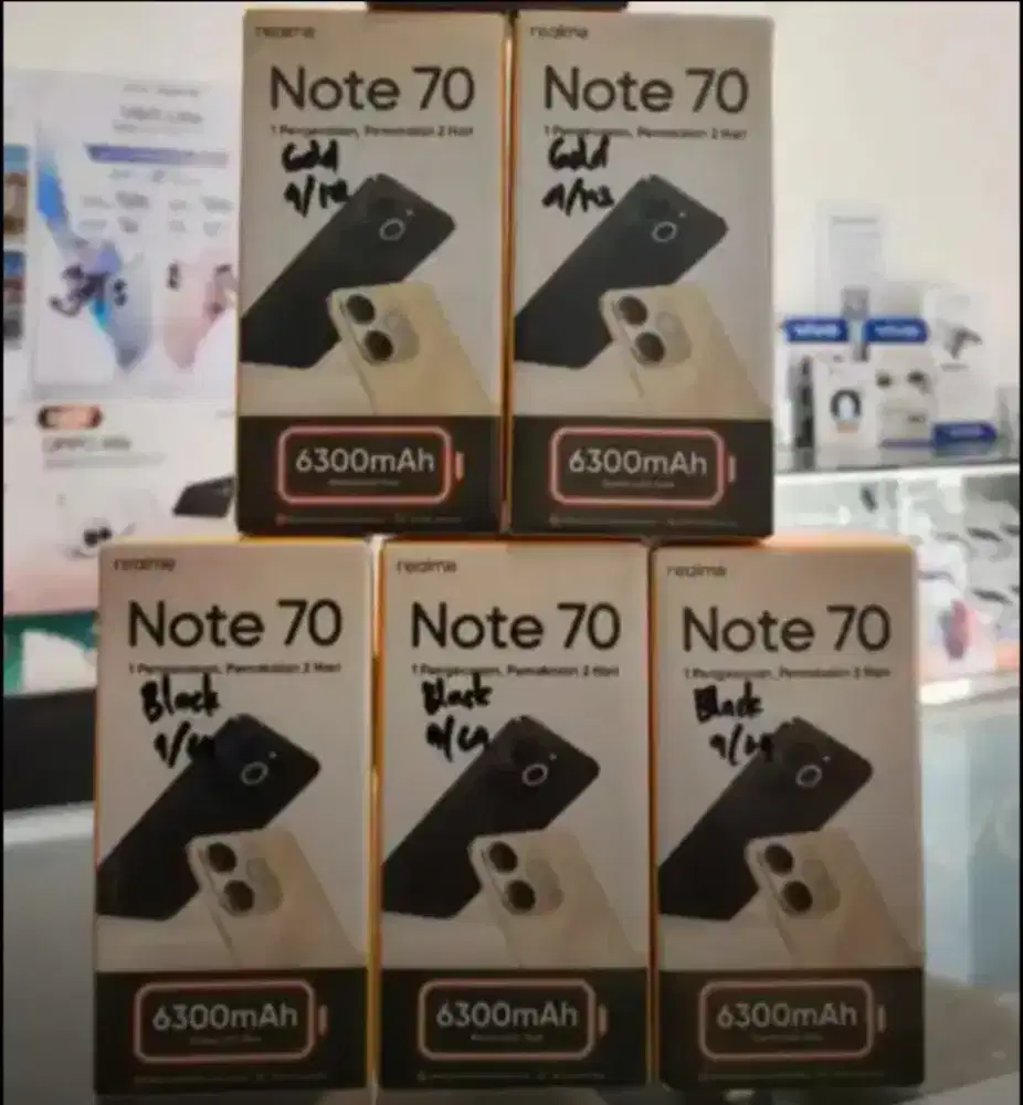 Realme Note 70 4GB+64GB Black Garansi Resmi Indonesia