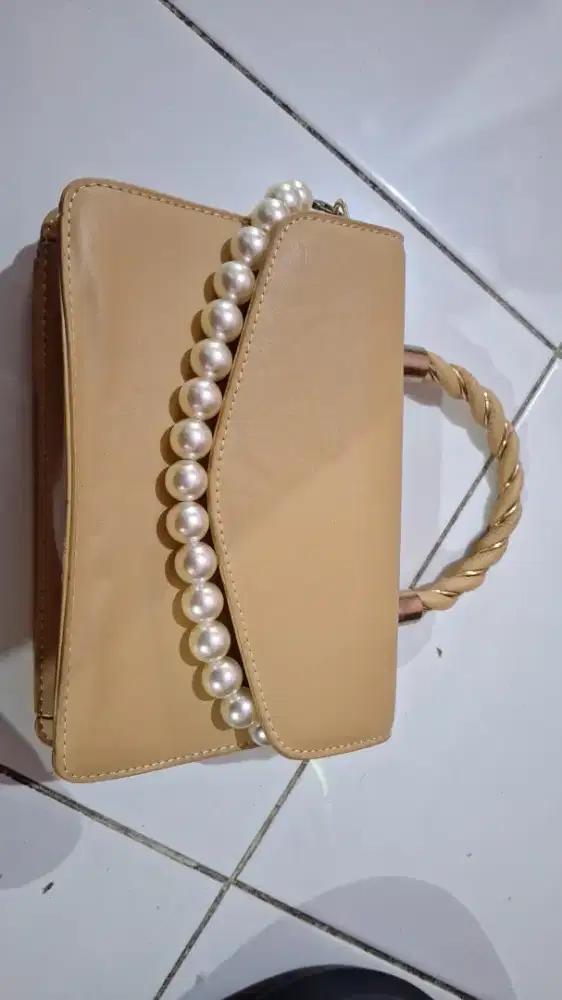 Tas wanita simple, tali berlian