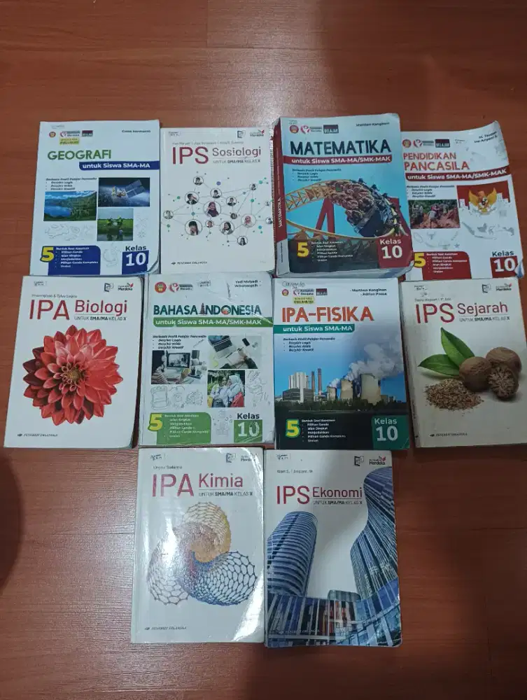 Buku bekas kurikulum merdeka kls X