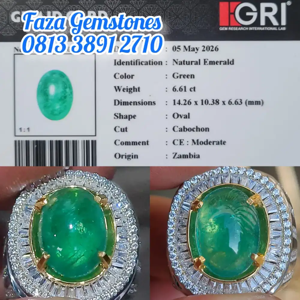 Zamrud Zambia warna ijo nya enak, Material Chrystal & Body Glass