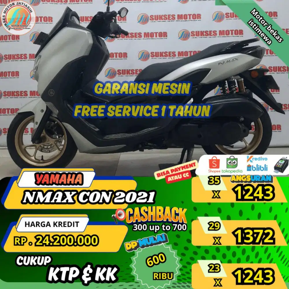 YAMAHA NMAX CON 2021 PROMO PAMERAN SUKSES SYRT KTP & KK(SUKSESMOTOR)