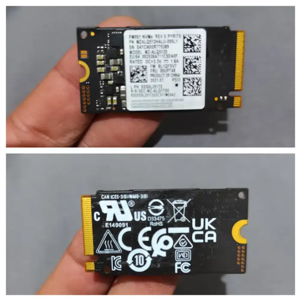 512GB SSD NVMe M.2 2242 Samsung PM991 (Sentinel Perfect)
