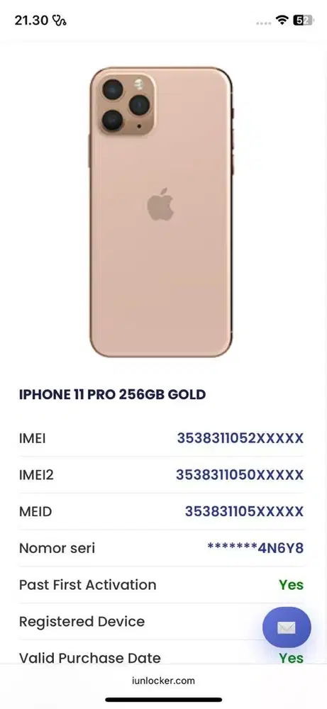 Iphone 11 Pro 256 GB Gold