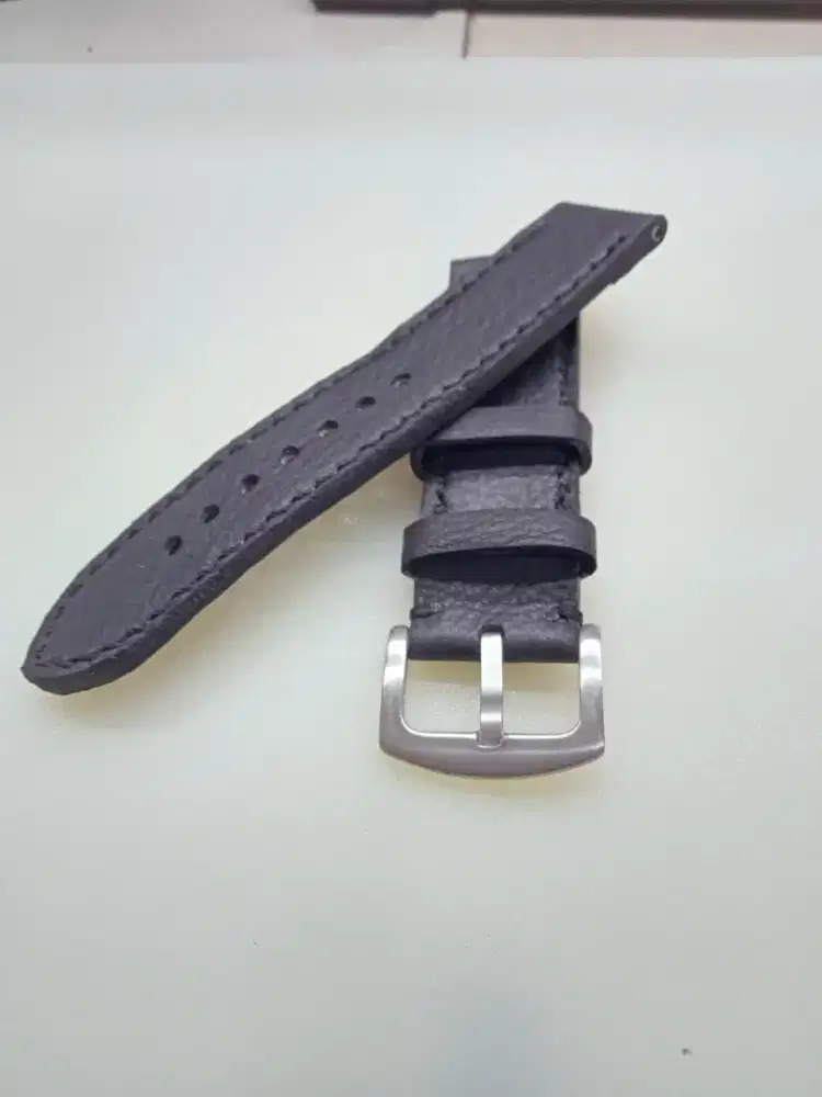 Tali Jam Kulit Asli Buatan Sendiri Ukuran 24mm tersedia ukuran lain