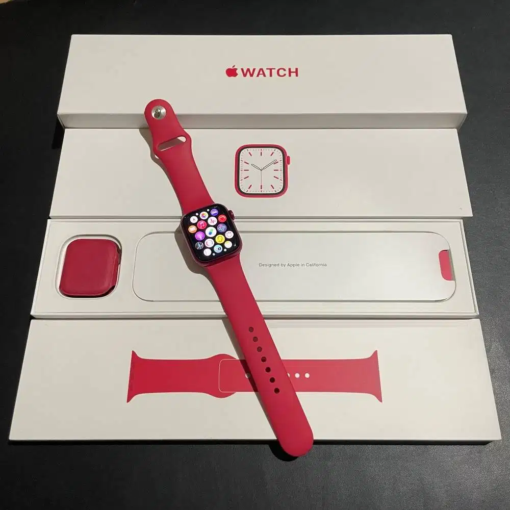 Apple Watch 7 41mm Red Fullset Ori