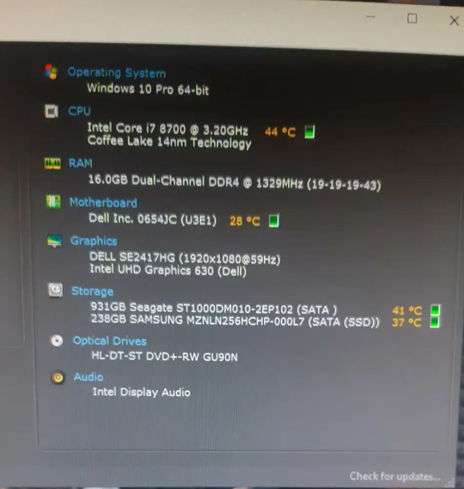 PC Mini Dell Optiplex 5060 i7 8700