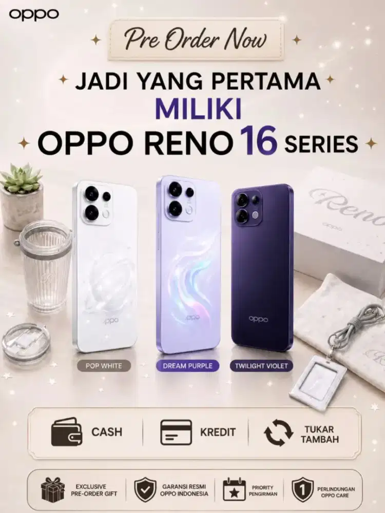 Oppo Reno 16 series kredit tanpa dp
