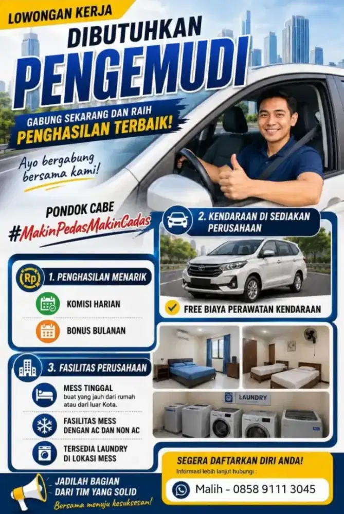 LOWONGAN DRIVER TAKSI ONLINE