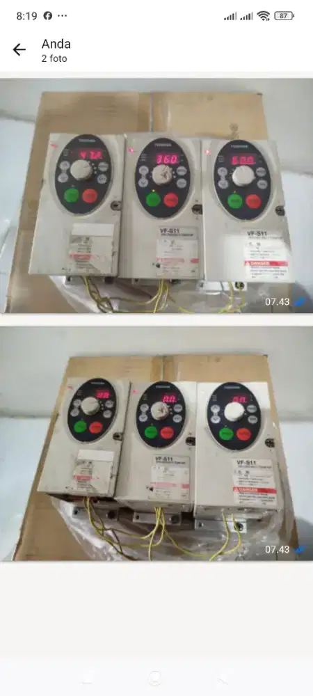 Inverter Thosiba VF-S11 3 ph/1 ph 200/240 v