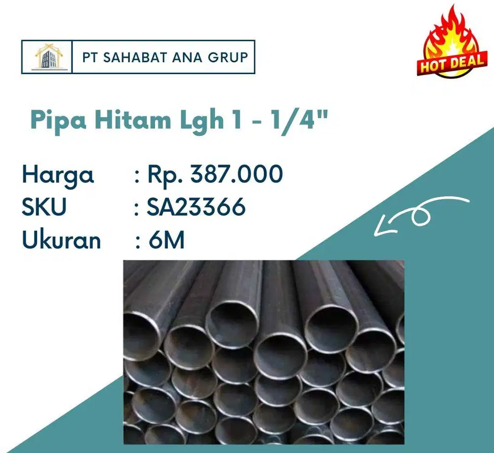 Pipa Hitam Lgh 1 - 1/4