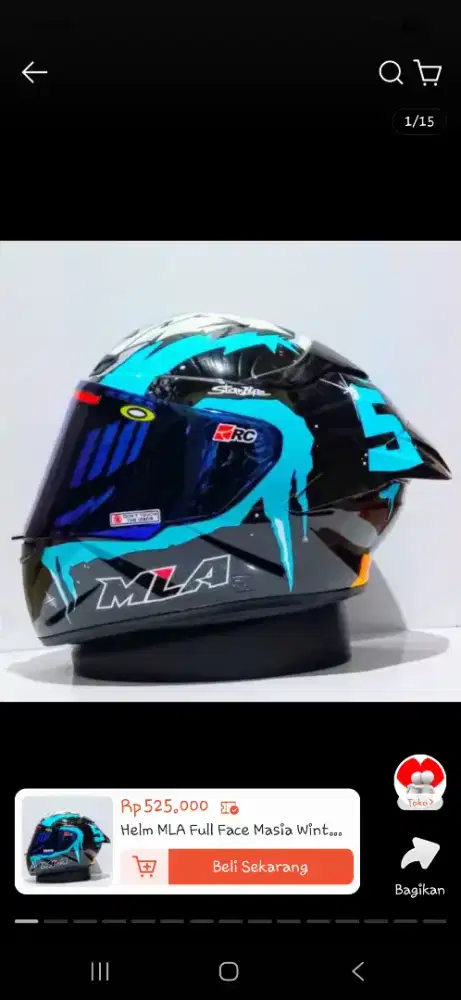helm MLA Fullface ukuran M