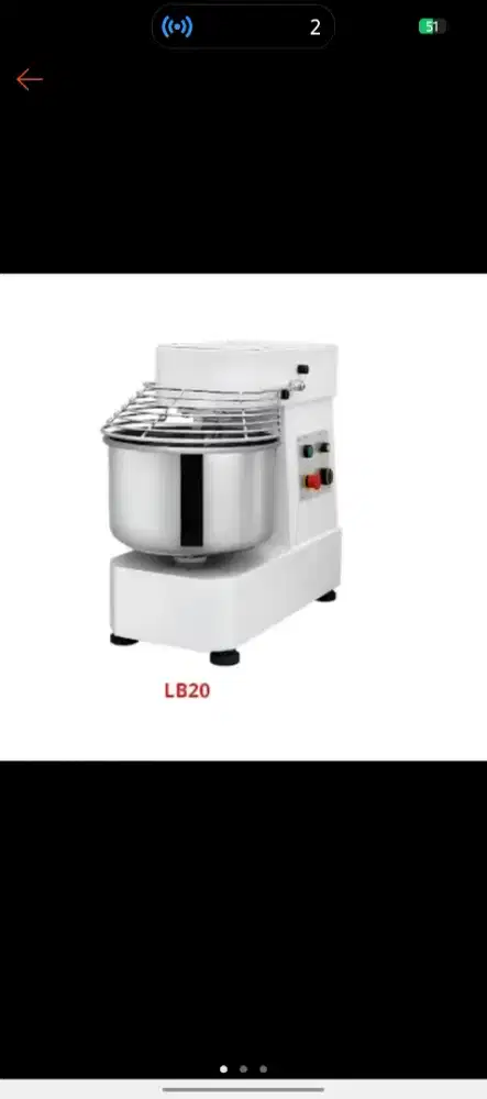 Mixer spiral satmesin 20 L