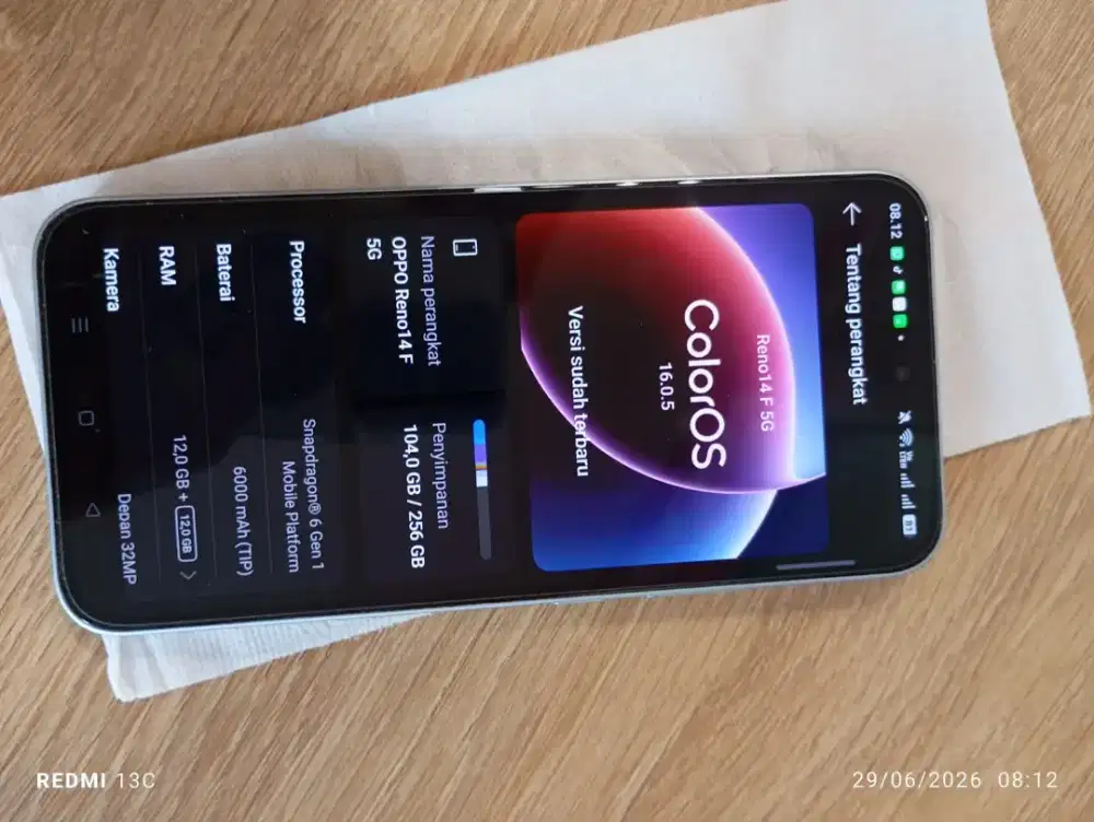 Dijual hape OPPO Reno 14 F 5G