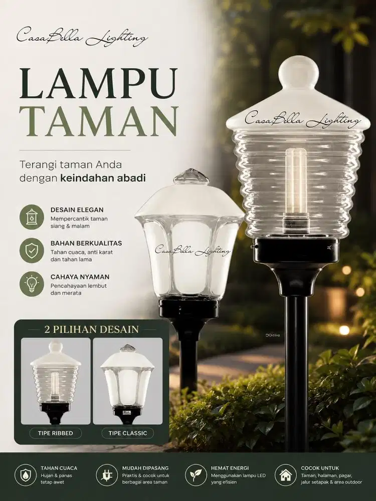 Lampu Taman Aesthetic