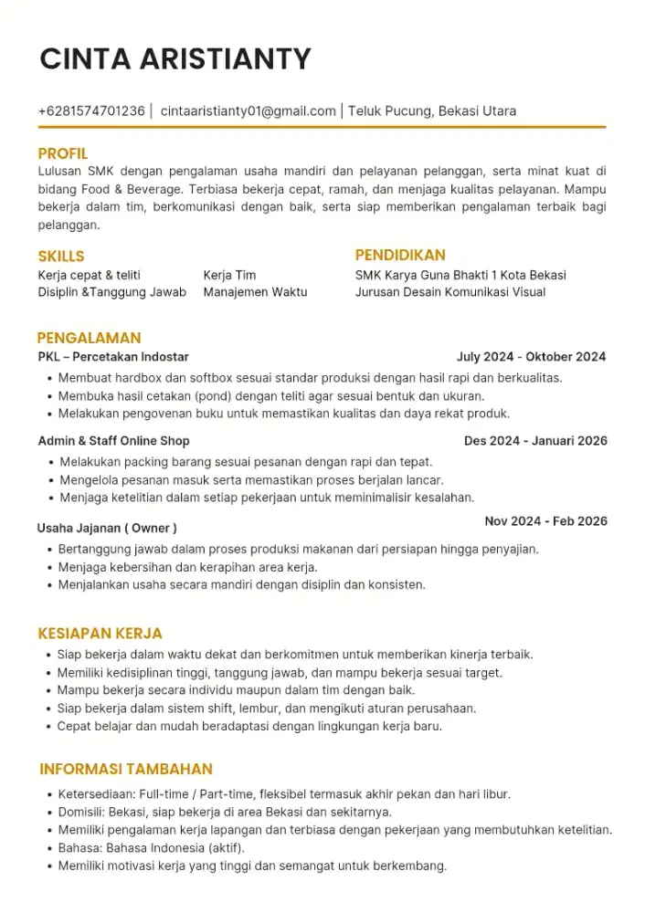 Mencari pekerjaan freelance, part time & full time