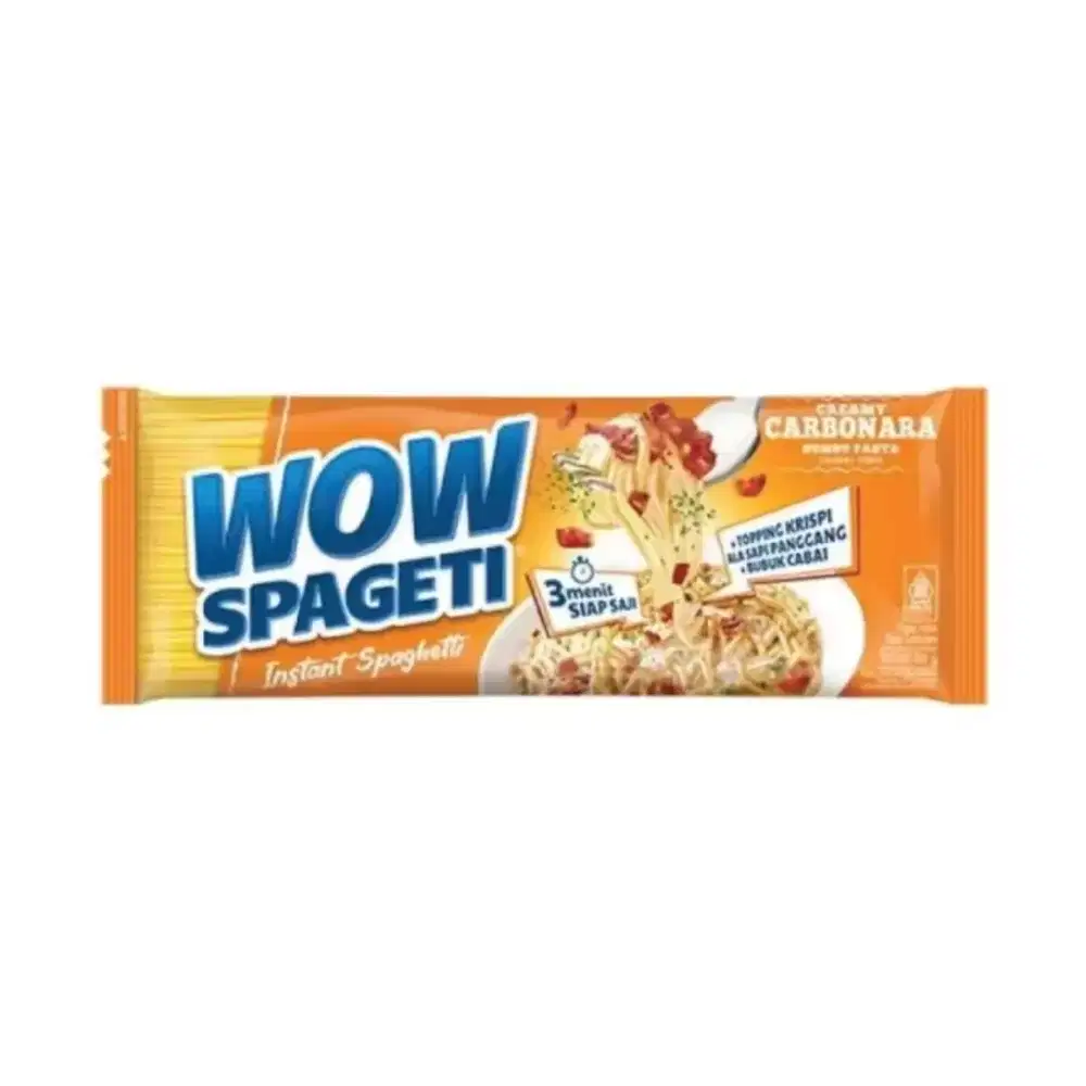 Instan Spaghetti Wow Spaghetti Carbonara, Wow Spaghetti Goreng