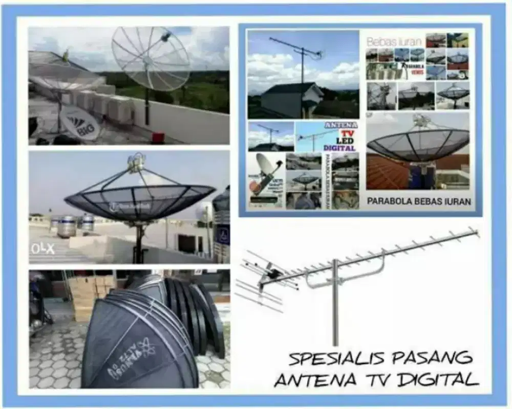 Spesialis ahli jasa pasang antena TV digital service parabola