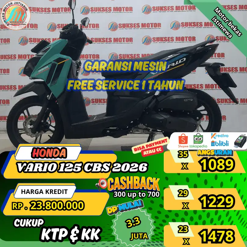 HONDA VARIO 125 CBS 2026 PROMOPAMERAN SUKSES SYRTKTP & KK(SUKSESMOTOR)