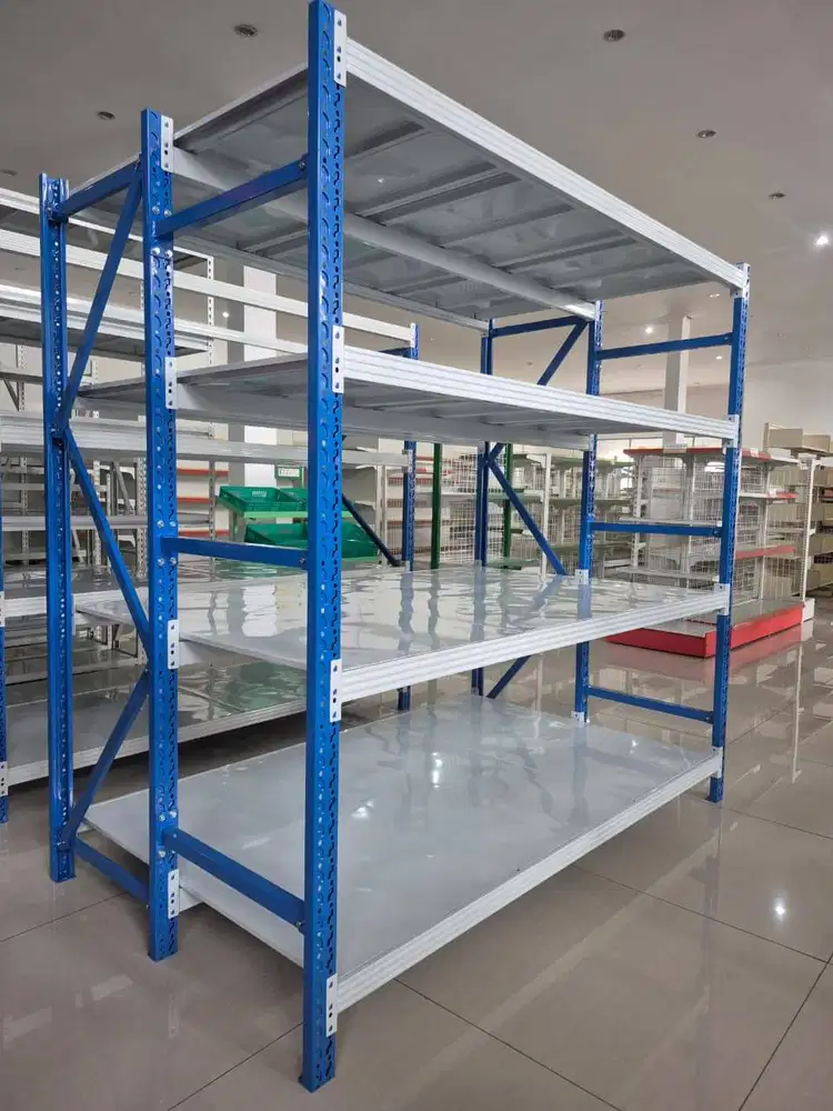 RAK SHELVING AMBALAN KAPASITAS 600KG/LEVEL SHELVING READY STOK