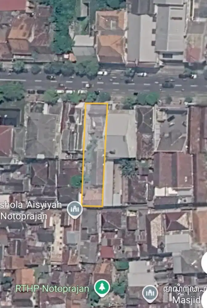 Tanah dan bangunan Barat RS PKU jalan Ahmad Dahlan Kauman Yogyakarta
