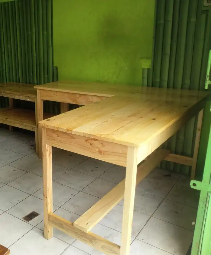 Meja Liter L Bekas