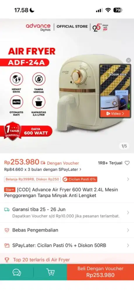 Air fryer advance