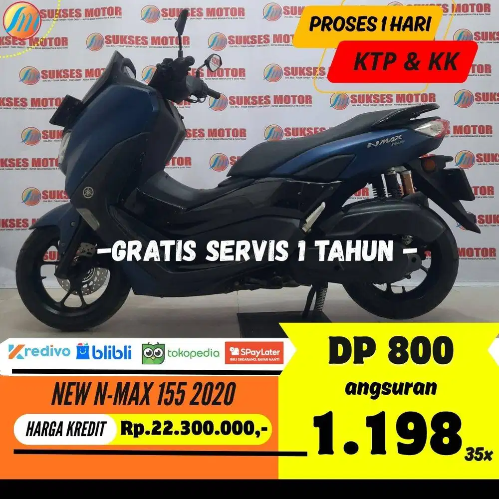 YAMAHA NEW NMAX 155 2020 KREDIT DP 800RIBU ANGSURAN SANGAT RINGAN