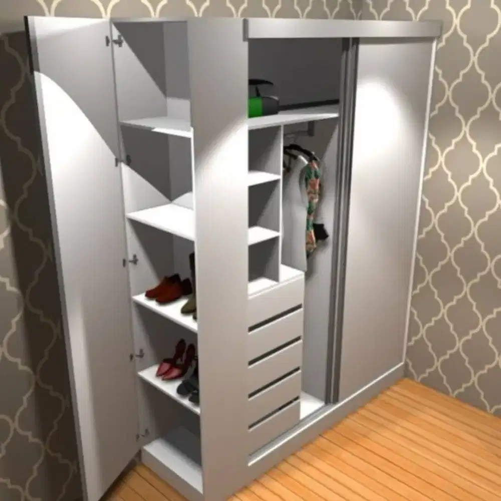 Kitchen set , Backdrop tv , Tempat tidur , Lemari