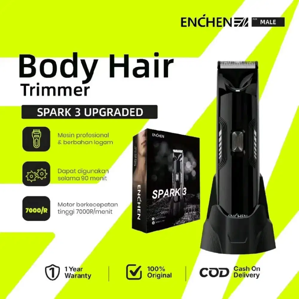 enchen spark 3 upgraded body timmer profesional hair clipper