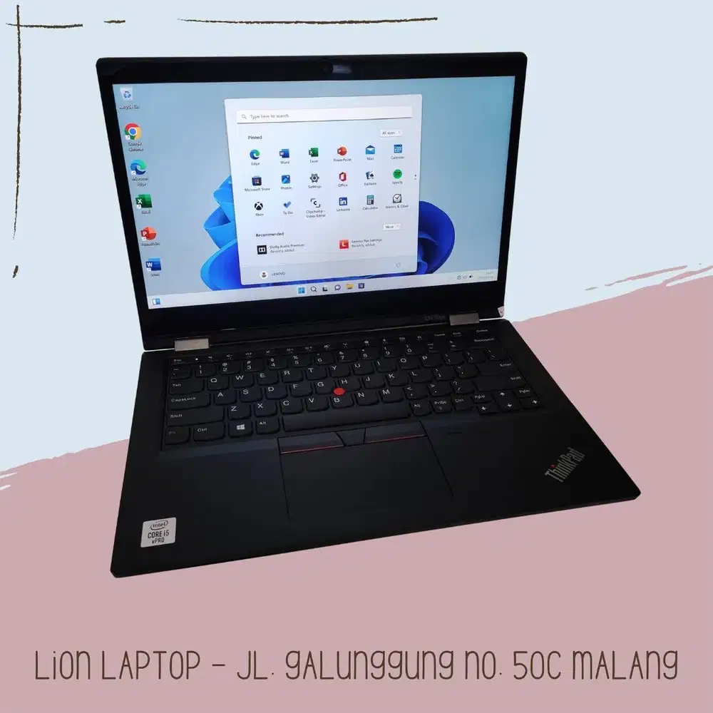 RAM 16GB Core i5 Gen10 Flip 360° SSD 256GB Lenovo Thinkpad YOGA L13 [2