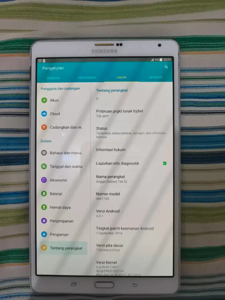 Jual cepat samsung tab