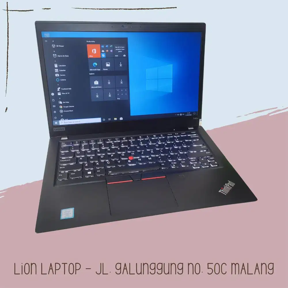 RAM 16GB SSD 256GB Core i5 Slim Lenovo Thinkpad T490s [29|06]