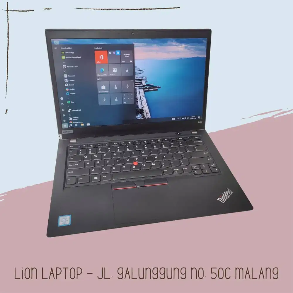 Double VGA NVIDIA Core i5 8/256 Slim Lenovo Thinkpad T490 [29|06]
