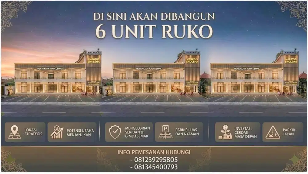 Dijual Ruko Indent