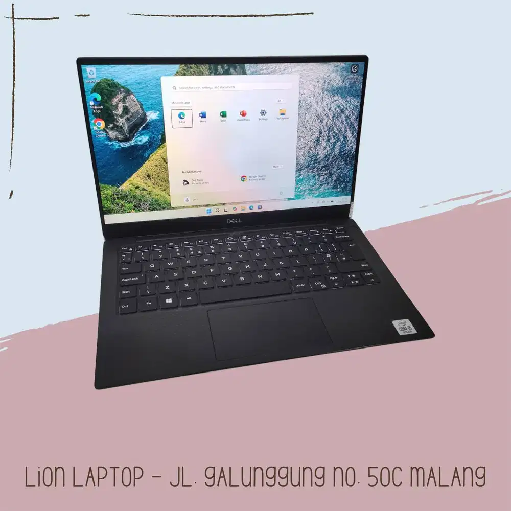 Slim & Ringan Core i5 gen 10 RAM 8 SSD 256 DELL XPS 13 7390 [29|06]