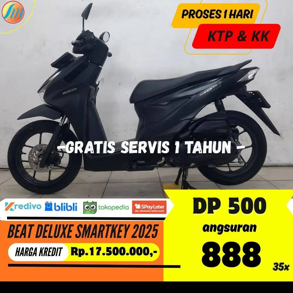 HONDA BEAT DELUXE SMARTKEY 2025 KREDIT DP PROMO 500RB ANGSURAN RINGAN