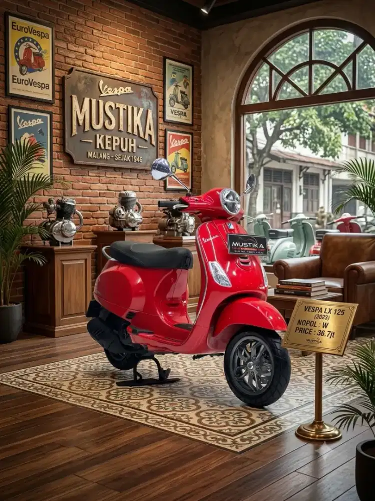 TERMURAH‼️VESPA LX 125 PMK 2024 NOPOL W SDA MULUS ODO 11RB DP 900RB AN