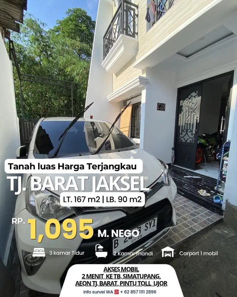 Tanah luas harga terjangkau